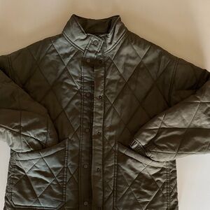 Quilted Olive Green Jacket